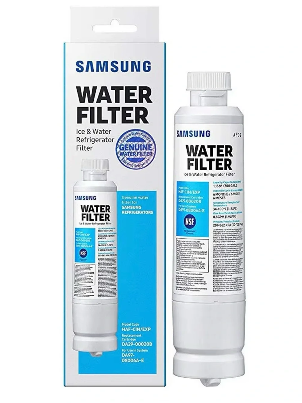 Samsung Fridge Water Filter Premium DA29-00020B Model HAF-CIN EXP 2PK